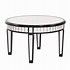 Image result for Mirrored and Shiny Silver Coffee Table