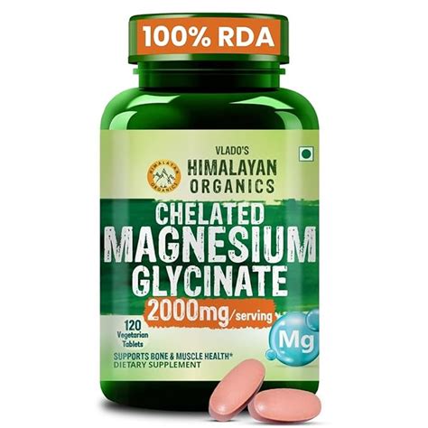 Vlado's Himalayan Organics Chelated Magnesium Glycinate Supplement ...