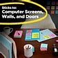 Post-it Super Sticky Notes, 3" x 3", Supernova Neons Collection, 90 ...