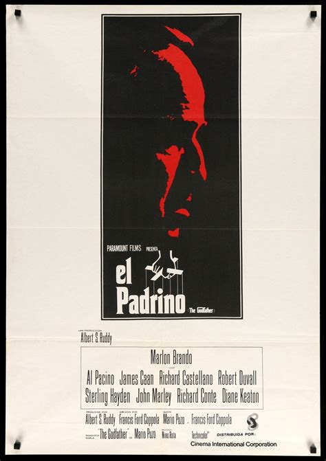 The Godfather (1972) Original Spanish Theatrical Movie Poster ...