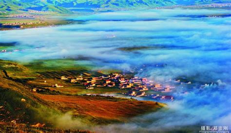 阿坝县阿坝晨雾 - 中国国家地理最美观景拍摄点