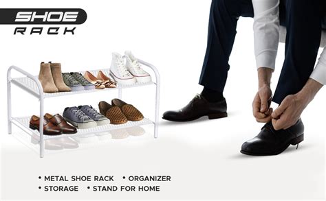 NHR Premium Collapsible Iron Shoe Stand, Foldable Metal Shoe Rack ...