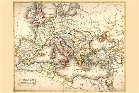 PosterFoundry Roman Empire Antique Style Map Cool Wall Art Print India ...