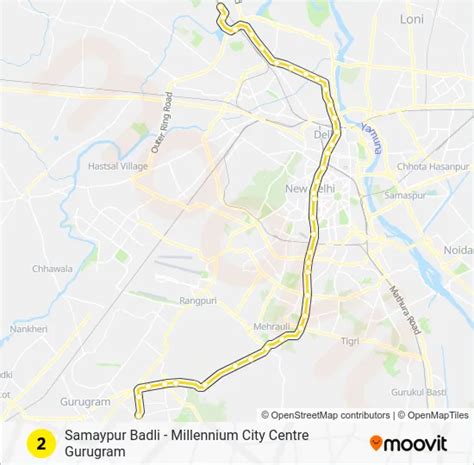 2 Route: Schedules, Stops & Maps - Millennium City Centre Gurugram ...