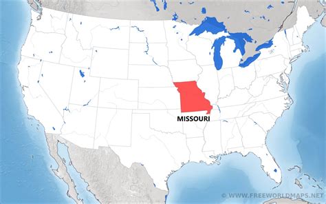 missouri location on usa map
