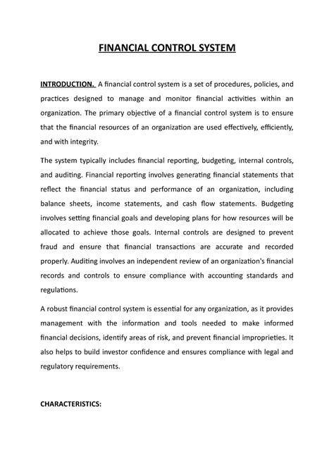 Financial Control Legislation 的图像结果