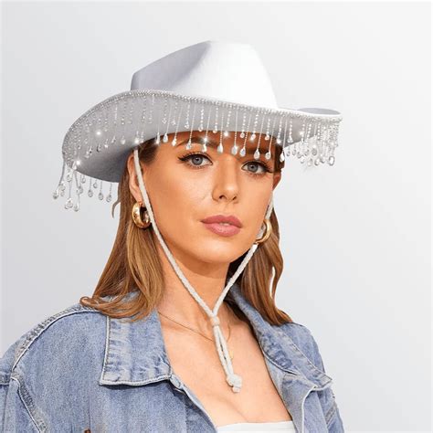Womens White Western Hat at Eldon Berthold blog