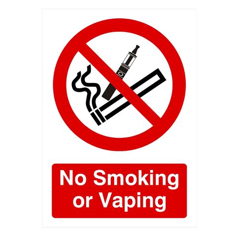 No Smoking or Vaping Sign | Safety Signs