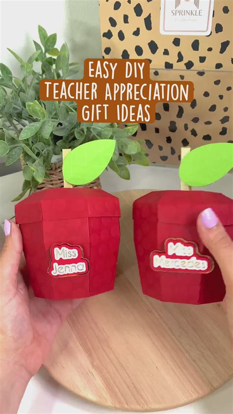 Teacher Appreciation Gift Ideas • Paper Craft • Easy Cute DIY | Teacher ...