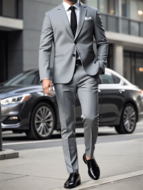 Manfinity Mode 2 pièces Costume gris pour hommes, mode casual | Mode en ...