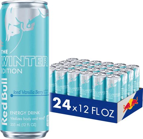 Amazon.com : Red Bull Winter Edition Sugar Free Energy Drink, Iced ...