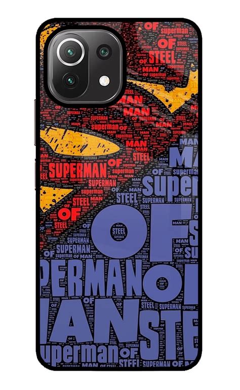 Buy Now Superman Glass Case for Mi 11 Lite NE 5G Online | Casekaro