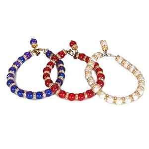 Buy HUMA CRAFT (Pack of 3 handmade three diffrent colour crystal ...