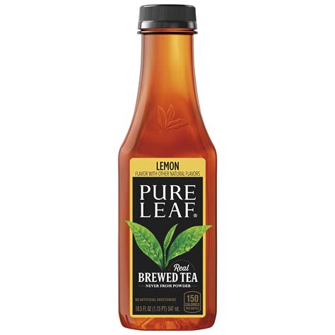Pure Leaf Lemon Iced Tea 18.5 fl. oz. Bottle - Walmart.com - Walmart.com