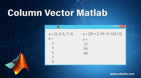 Image result for MATLAB Column Vector