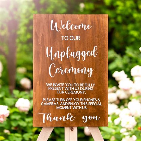 Unplugged Ceremony Sign - Lunabelle Designs
