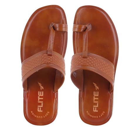Flite Tan Sandals for Men PUG-127 | Sandals & Slippers Online – Relaxo ...