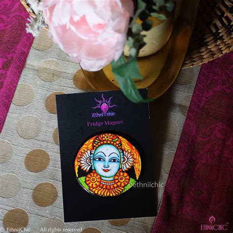 Kerala Mural Fridge Magnet Apsara - 15 – EthniiChic