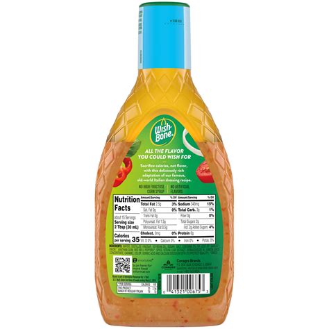 Wishbone Italian Salad Dressing Nutrition Facts | Besto Blog