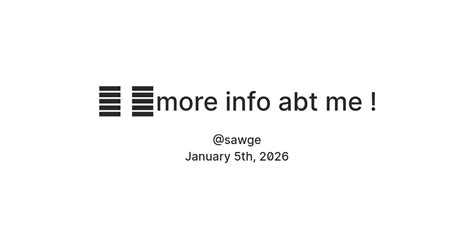 ᅠ ᅠmore info abt me ! — Teletype