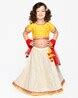 Buy Yellow and White Ethnic Wear Sets for Girls by SAKA DESIGNS Online ...