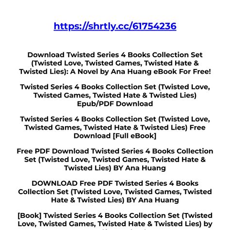 Download PDF Twisted Series 4 Books Collection Set (Twisted Love ...