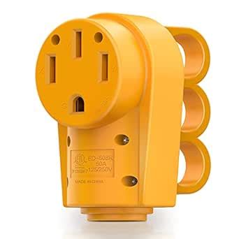 MICTUNING 125/250V 50Amp Heavy Duty RV Female Replacement Receptacle ...
