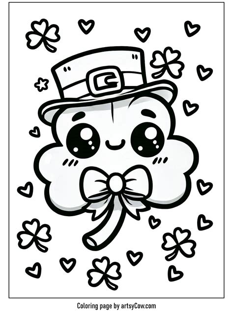 16 Shamrock Coloring Pages For 2026 - ArtsyCow