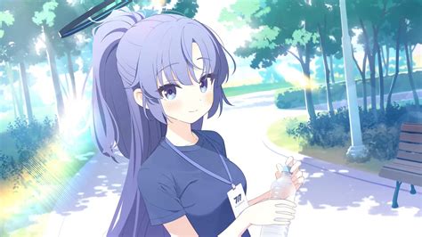 Hayase Yuuka Sportswear Blue Archive Live Wallpaper - WallpaperWaifu