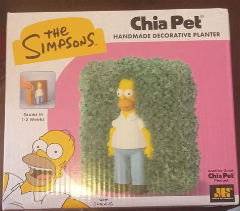 Homer Simpson Chia Pet • New Factory Sealed • 2024 • The Simpsons Hedge ...