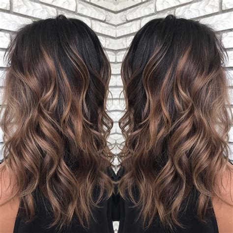 60 Hairstyles Featuring Dark Brown Hair with Highlights | Balayage hair ...
