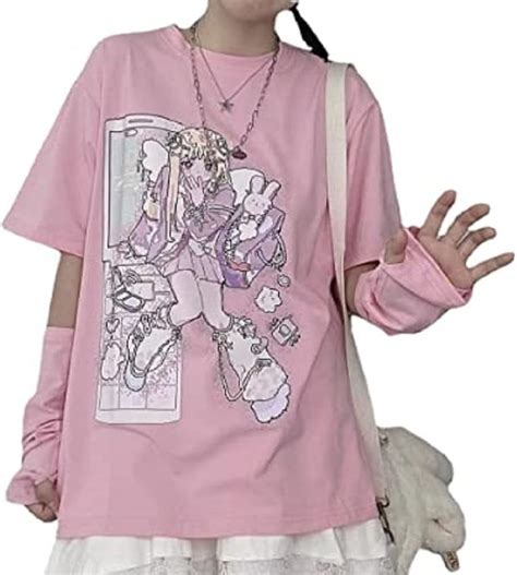 YUESUO Kawaii Anime E Girl Bunny Tee Shirt for Teen Girls - India | Ubuy