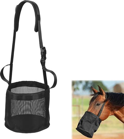 Amazon.com: HOMURY Mesh Horse Feed Bag: Portable Horse Feeding Bag with ...