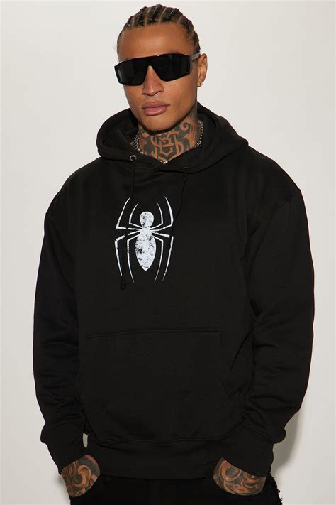 Spiderman Spiders Web Hoodie - Black | Fashion Nova