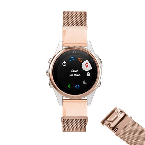 YOOSIDE for Fenix 5S Watch Band,Quick Fit 20mm Stainless Steel Mesh ...