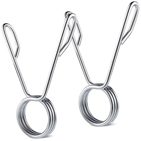 Kobo 2pcs Dumbbell Spring Clip Collar, Olympic Barbell Clip, Spring ...