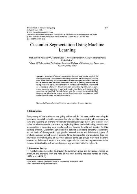 Customer Segmentation with K-Means Clustering: Insights and Analysis ...