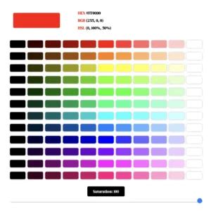 Image result for Color Code List