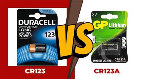 CR123 vs CR123A Batteries: Is There a Difference? - Comparison Guide