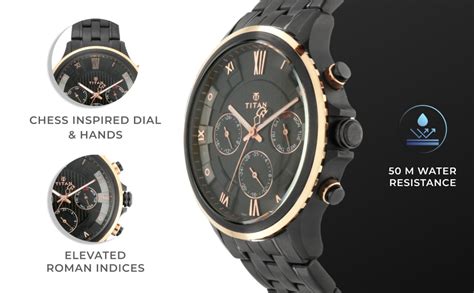 Titan Grandmaster Analog Black Dial Men's Watch