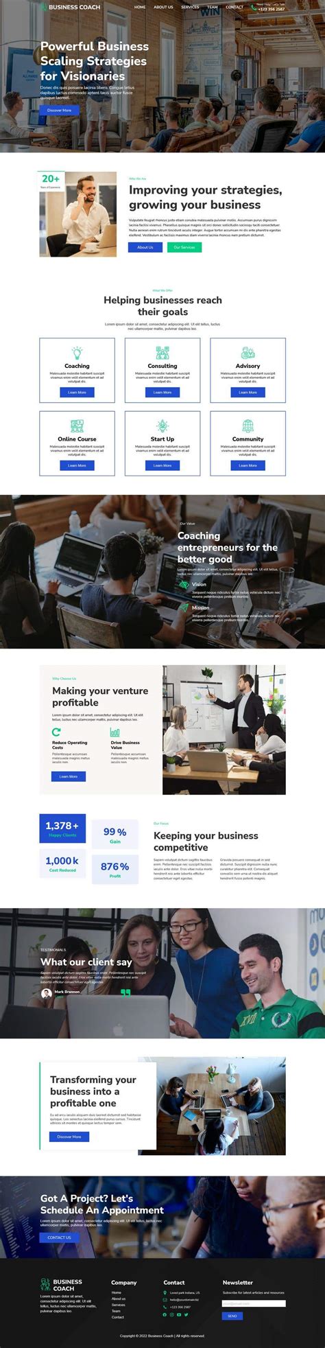 Entry #29 by khubaib411 for Create coaching website template and win ...