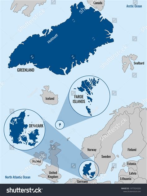 Kingdom Denmark Map Administrative Divisions Denmark Stock Vector (Royalty Free) 1977924326 ...