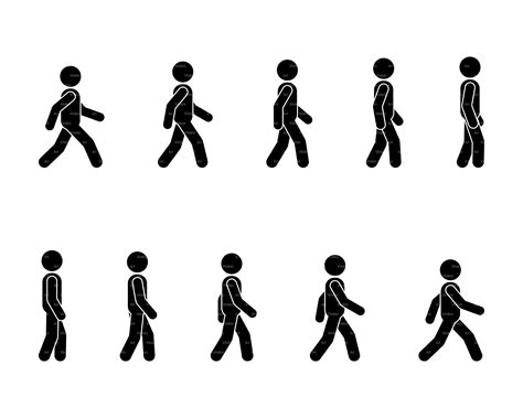 Stick Figure Walking Sprite Sheet