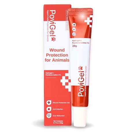 Pomada para el cuidado de heridas Povigel con povidona yodada al 3%, 20 ...