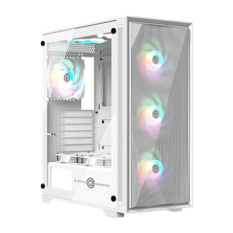 Circle Furious 240 Mesh ARGB White ATX Cabinet