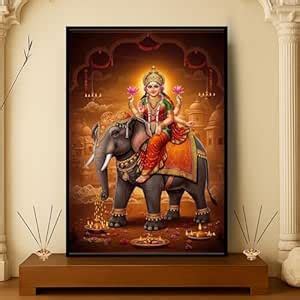 ROYAL CREATION Premium Lakshmi Ji Wall Frame | Hindu Goddess of Wealth ...