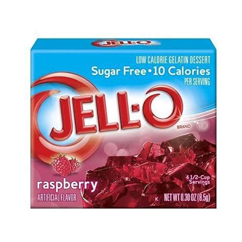 Buy Jell-O Raspberry Sugar Free Gelatin Dessert, 0.3 Oz 4 pack Online ...