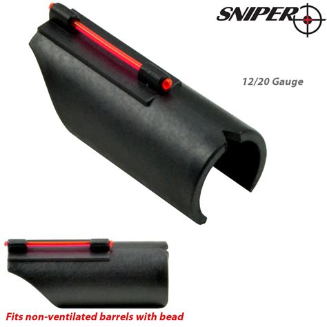 Buy Sniper Snap-on FO Fiber Optic Front Kit Plain Barrel - 12/20 Gauge ...