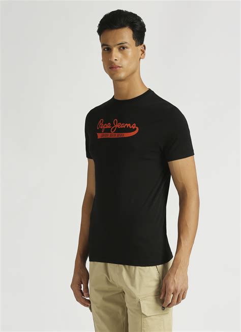 Black Brand Carrier T-shirt | Pepe Jeans India