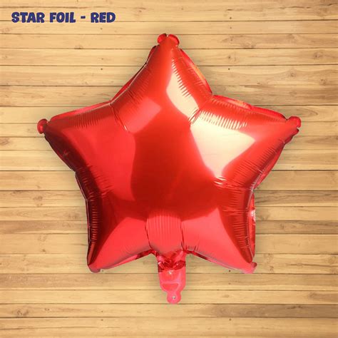 Star Shape Premium Red Foil Balloon | Birthday Party Supplies Online ...